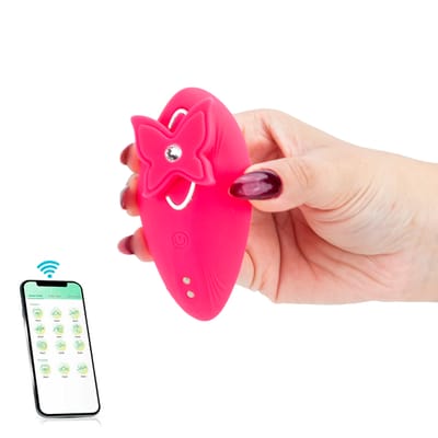 Vibrador de Calcinha em Silicone com Formato Ergonômico, 10 Modos de Vibração, Movimentos e Aplicativo Interativo - Sexy Import