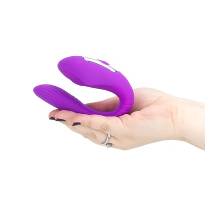 Vibrador Para Casal Recarregável com 8 Modos de Vibrações, 5 Modos de Pulsação e Controle Remoto Sem Fio - Eletric Sucking Massager | 10 x 5,1 cm | Disponível em 3 Cores