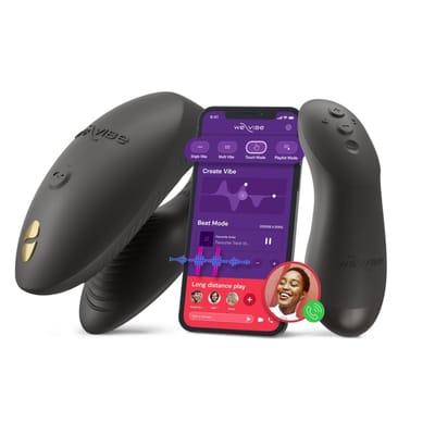 Vibrador para Casal com Tecnologia Fusion Wave, Vibrações, Aplicativo e Controle Remoto Sem Fio - We-Vibe Chorus Pro