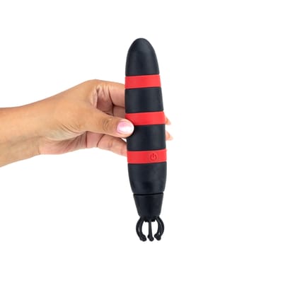 Vibrador Clássico Recarregável com Tentáculos em Silicone e 10 Modos de Vibração - Love Rouser | 12 x 4 cm | Disponível em 3 Cores