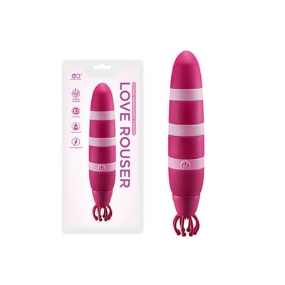Vibrador Clássico Recarregável com Tentáculos em Silicone e 10 Modos de Vibração - Love Rouser | 12 x 4 cm | Disponível em 3 Cores