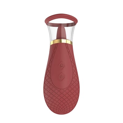 Vibrador Clitoriano Recarregável em Silicone com Língua Estimuladora com 9 Movimentos e 3 Modos de Sucção - S-Hande Pistil | 16,8 x 6,7 cm | Disponível em 5 Cores