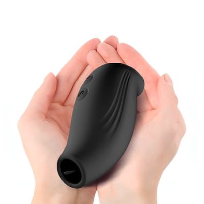 Vibrador Clitoriano em Silicone com 7 Modos de Estimulação de Língua e 7 Modos de Pulsação - Dibe Prince | 12,5 x 4,8 cm | Disponível em 3 Cores