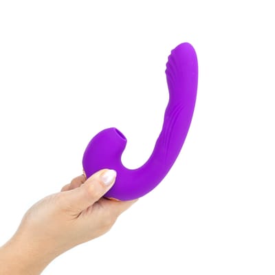 Vibrador de Clitóris e Ponto G Recarregável com 10 Modos de Pulsação e 7 Modos de Vibração - Aoleisi | 30 x 3,9 cm | Disponível em 2 Cores
