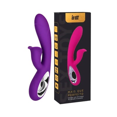 Vibrador de Clitóris e Ponto G Recarregável com 20 Modos de Vibrações - Intt Mais que Perfeito | Disponível em 2 Cores
