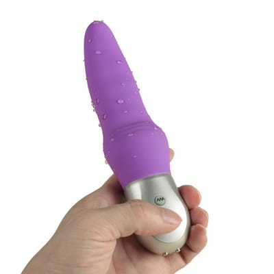 Vibrador Estimulador de Ponto G em Silicone com 10 Modos de Vibrações e Recarregável - Leke Horn | 9 x 3,4 cm