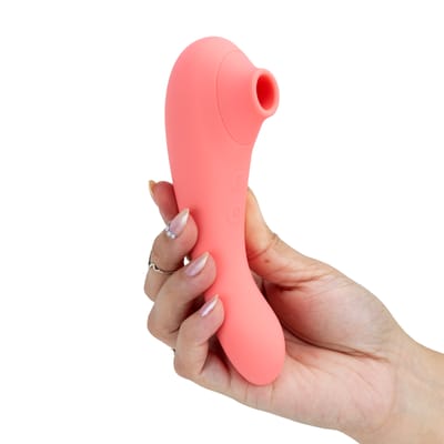 Vibrador Duplo em Silicone Aveludado com 10 Modos de Pulsação, 10 Tipos de Vibração, Turbo e Recarregável - Quinn Cloud Dual-Sided | Disponível em 2 Cores