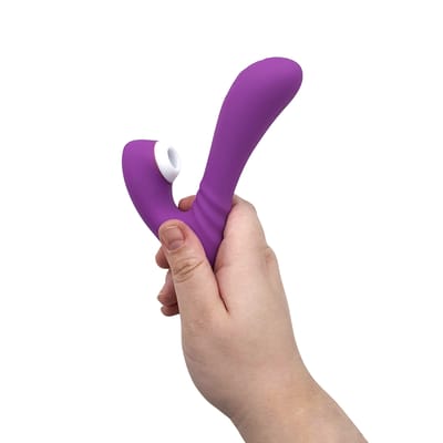 Vibrador Estimulador de Clítoris e Ponto G Recarregável com 9 Modos de Vibração e 9 Intensidades de Pulsação - S-Hande Grey | Disponível em 2 Cores