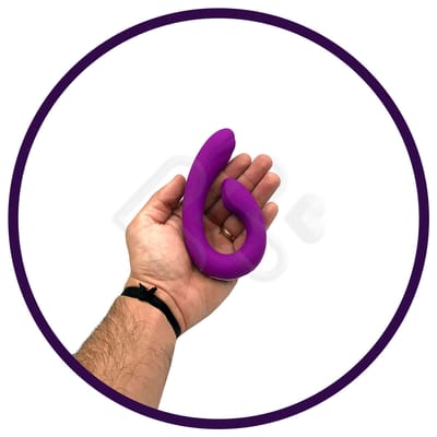Vibrador Estimulador de Clitóris e Ponto G Recarregável em Silicone com 9 Modos de Vibração - S Hande Pheobe| Disponível em 2 Cores