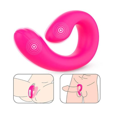 Vibrador Estimulador de Clitóris e Ponto G Recarregável em Silicone com 9 Modos de Vibração - S Hande Pheobe| Disponível em 2 Cores