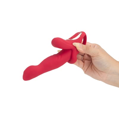 Vibrador Estimulador em Formato de Boca com 10 Modos de Vibrações, 10 Movimentos de Vai e Vem, Recarregável - Sally Yaffa Lingerie | 12,6 x 3,5 cm