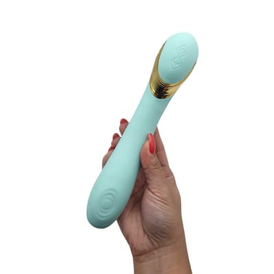 Vibrador Estimulador de Ponto G com Carregamento via USB, 10 Modos de Vibração e Pulsação - Pat Vibrator Love Me | 15 x 4 cm | Disponível em 2 Cores