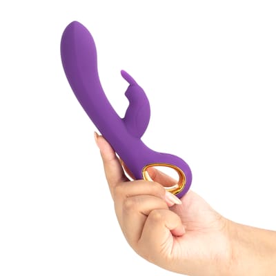 Vibrador Rabbit Estimulador de Ponto G e Clitóris com 10 Modos de Vibração em 5 Intensidades - Dini My Blazing | 9,8 x 3,3 cm | Disponível em 3 Cores