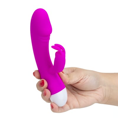 Vibrador Estimulador de Ponto G e Clitóris com 30 Níveis de Vibração, Recarregável via USB - Pretty Love Will | 10,6 x 3,9 cm