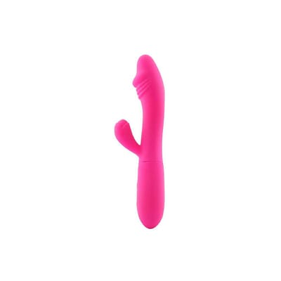 Vibrador Estimulador de Ponto G e Clitóris Flexível em Silicone com 10 Modos de Vibração e Recarregável - Sexy Import ILA | 9,6 x 3,2 cm | Disponível em 2 Cores
