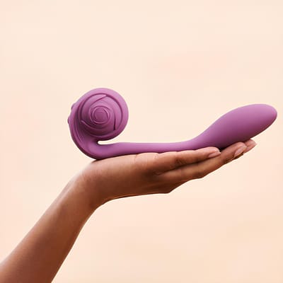 Vibrador e Estimulador de Ponto G e Clitóris com Formato de Caracol e 10 Tipos de Vibrações - Gender X Poseable You | 13,5 x 3,2 cm