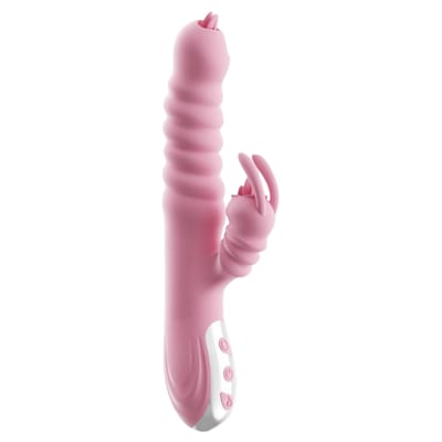 Vibrador Estimulador com Ponto G e Clítoris com Movimentos Vai e Vem, 3 Modos de Rotação, 20 Vibrações e Função de Aquecimento - In Sugar Boom | 14 x 3,1 cm