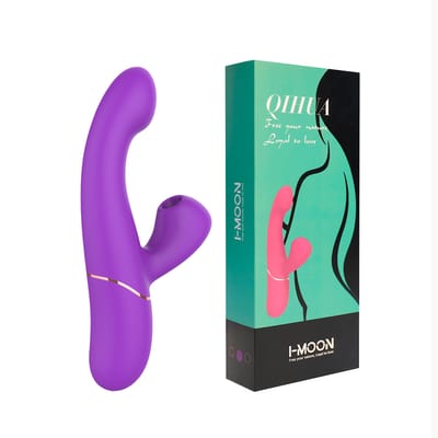 Vibrador Estimulador de Ponto G e Clitóris em Silicone com 10 Modos de Pulsação e 7 Movimentos - I-moon Qihua | 11 x 3,3 cm | Disponível em 2 Cores