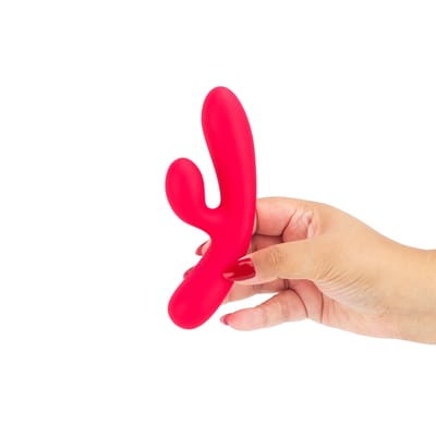 Vibrador Estimulador de Ponto G e Clitóris em Silicone com 10 Modos de Vibrações e Cabo USB - Lilo Xiya | 7,4 x 3,1 cm
