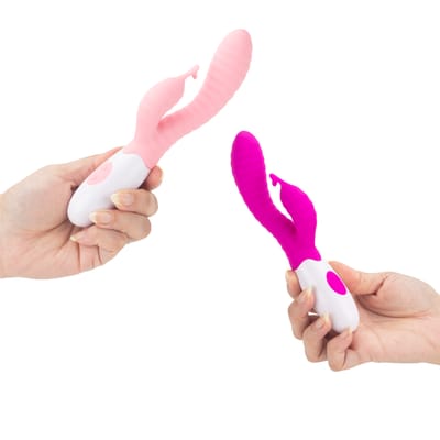 Vibrador Estimulador de Ponto G e Clitóris em Silicone com 30 Modos de Vibração - Pretty Love Hyman | 10 x 3 cm | Disponível em 2 cores