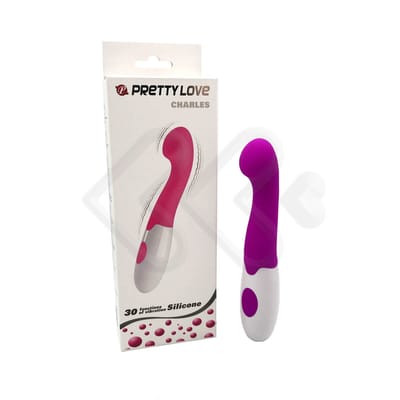 Vibrador Estimulador de Ponto G e Clitóris em Silicone com 30 Modos de Vibrações - Pretty Love Charles | Disponível em 2 Cores