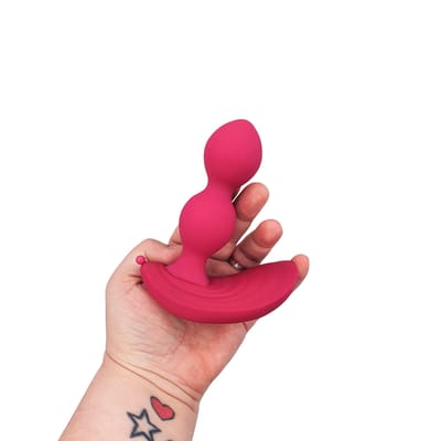 Estimulador de Próstata e Períneo Inflável com 7 Modos de Vibração, Recarregável e Controle Remoto Sem Fio - Zero Tolerance Bubble Butt | 10 x 3,4 cm