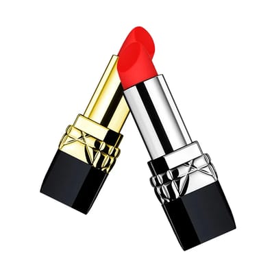 Vibrador no Formato de Batom com 10 Modos de Vibração, Recarregável e Resistente à Água - Lipstick Vibrator Lucy | 7,6 x 2,2 cm | Disponível em 2 Cores