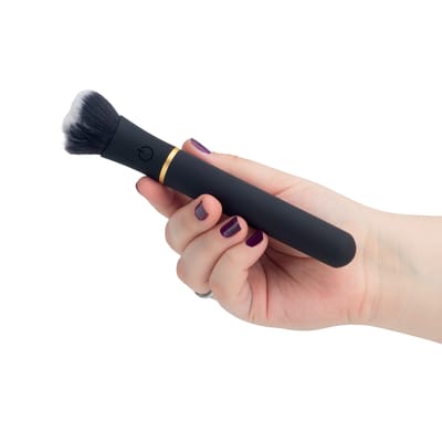 Vibrador com Formato de Pincel de Maquiagem com 10 Modos de Vibração - Adão & Eva | 11 x 2 cm | Disponível em 2 Cores