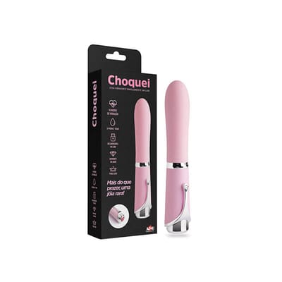 Vibrador de Luxo em Silicone com 10 Modos de Vibração, Detalhe de Joia Cravejada e Carregamento via USB - Adão & Eva Choquei | 10,5 x 3,2 cm