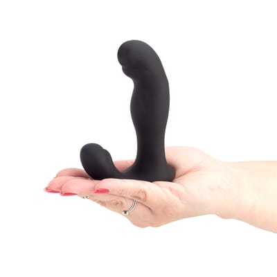 Vibrador Massageador de Próstata em Silicone com 9 Modos de Vibração, 9 Movimentos de Dedilhar e Recarregável - SI Genevieve | 10,5 x 3,2 cm