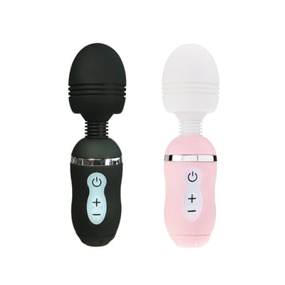 Vibrador Massageador Recarregável em Silicone com 4 Intensidades de Vibração - Denma Daisy | 16 x 4,4 cm | Disponível em 2 Cores