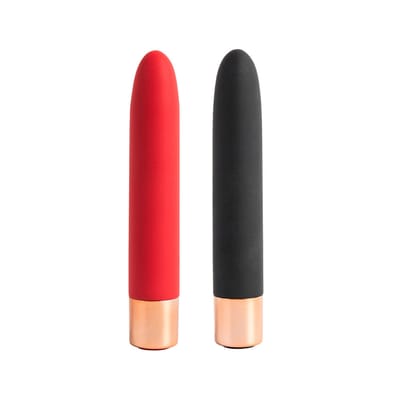 Vibrador Personal em Silicone com 7 Modos de Vibração e Recarregável - Aphrodisia Desire | 11,3 x 2,4 cm | Disponível em 2 Cores
