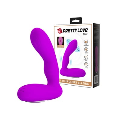 Vibrador de Ponto G em Silicone com 12 Modos de Pulsação Potentes e Recarregável - Pretty Love Piper | 9,6 x 3,5 cm