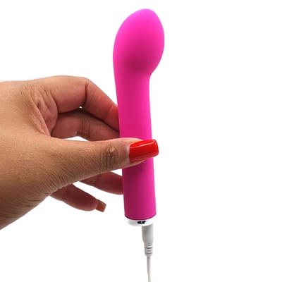 Vibrador de Ponto G em ABS Macio com 12 Modos de Vibração e Carregamento Via Cabo USB - YouVibe | 14,5 x 3,1 cm | Disponível em 2 Cores