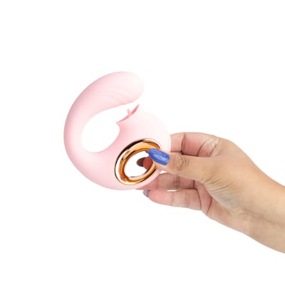 Vibrador de Ponto G e Clitóris em Silicone com 12 Modos de Vibração, 12 Tipos de estimulação e Recarregável - Born To Feeling | 9 cm x 3,3 cm | Disponível em 2 Cores