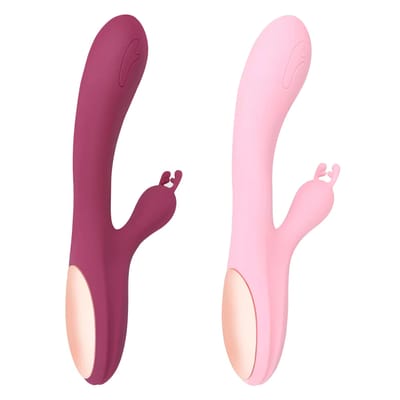 Vibrador de Ponto G e Clitóris em Formato Alce com 10 Modos de Vibração e Recarregável - Lilo We Love Double Bunny | 12,3 x 3,5 cm | Disponível em 2 Cores