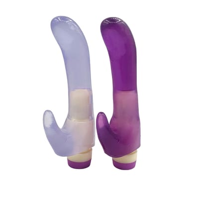Vibrador de Ponto G e Clitóris em Jelly com Vibração Multivelocidade - Magic Sexy | 15 x 3,8 cm | Disponível em 3 Cores