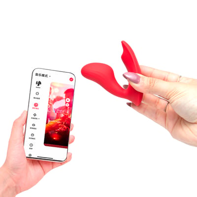 Vibrador de Ponto G e Clitóris com Motor Duplo, 10 Modos de Vibração, App Control e Carregamento via Cabo USB - Magic Motion Umi | Disponível em 2 Cores