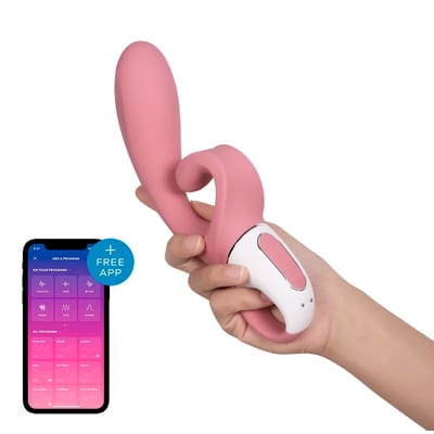 Vibrador de Ponto G e Clitóris com Motor Duplo, 12 Modos de Vibrações Potentes, App Control e à Prova D'água - Satisfyer Hug Me | Disponível em 2 Cores