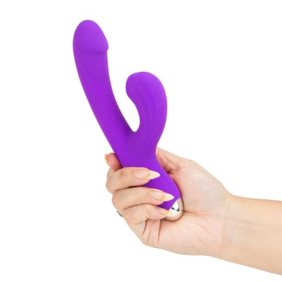 Vibrador de Ponto G e Clitóris em Silicone com 10 Modos de Vibração, 10 Tipos de Pulsação e Recarregável via USB - Youvibe | 11 x 3,2 cm | Disponível em 2 Cores