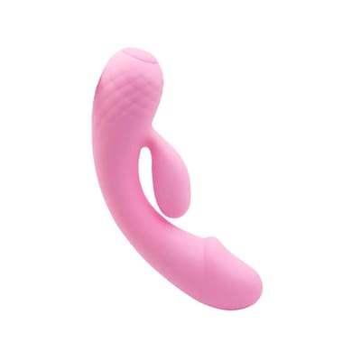 Vibrador de Ponto G e de Clítoris em Silicone Super Macio com 12 Modos de Vibração, Função Memória e Recarregável - Pretty Love Ron | 18 x 3,4 cm | Disponível em 2 Cores