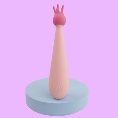 Vibrador de Ponto G e Estimulador de Clitóris em Silicone com 3 Modos de Vibrações e Recarregável - S-Hande Queen | 11 x 3,6 cm