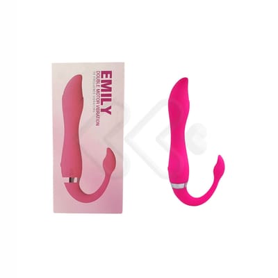 Vibrador de Ponto G e Estimulador de Clitóris em Silicone com 36 Modos de Vibração, Motor Duplo e Bateria Recarregável - Emily | 10,6 x 3,7 cm