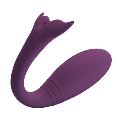 Vibrador de Ponto G em Forma de Baleia com 12 Modos de Vibração, Controle Remoto por Aplicativo e Recarregável - Pretty Love Jayleen | Disponível em 2 Cores