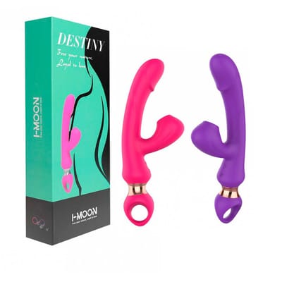 Vibrador de Ponto G com Glande e Estimulador de Clitóris com 10 Modos de Vibração, Alça Ergonômica e Carregamento via Cabo USB - I-Moon Destiny | Disponível em 2 Cores