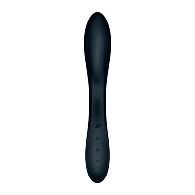 Vibrador de Ponto G Recarregável em Silicone com 12 Programações de Viração e 7 Velocidades de Dedilhar - Satisfyer Rrrolling Explosion | 10,6 x 3,5 cm