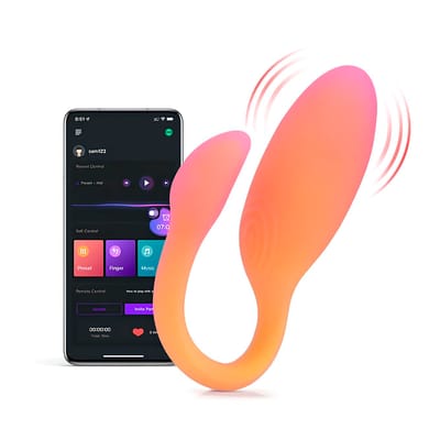 Vibrador de Ponto G com Sensores de Pressão, 10 Modos de Vibração, Controle por Aplicativo Interativo e Recarregável - Magic Motion Flamingo Max | Disponível em 3 Cores