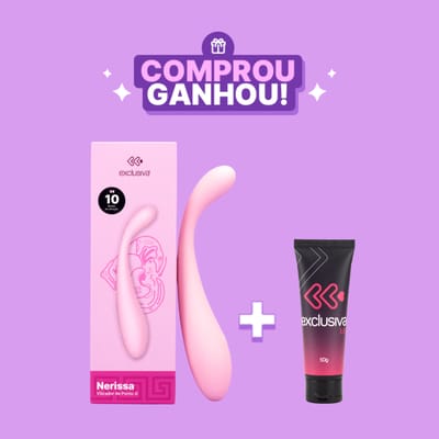 Vibrador de Ponto G em Silicone com 10 Modos de Vibração Potentes e Recarregável - Exclusiva Nerissa | 12 x 2,1 cm