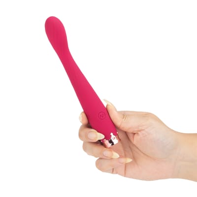 Vibrador de Ponto G em Silicone com 10 Modos de Vibração, Resistente à Água e Carregamento Via Cabo USB - Vibrator | 13,2 x 2,3 cm | Disponível em 2 Cores