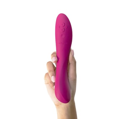 Vibrador Ponto G em Silicone com 10 Modos de Vibrações, Controle Via App e Recarregável - We-Vibe Rave 2 | 13 x 3,8 cm